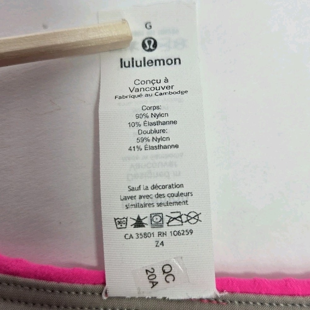 Lululemon Deep Sea High Waist Bikini Bottom Size L Pink Highlight Swimsuit Neon - Picture 6 of 8